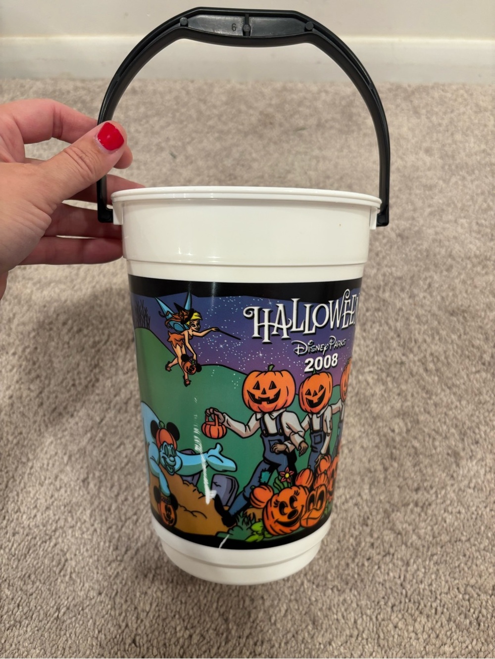 Vintage Disney Halloween Trick-or-Treat popcorn 🍿 Bucket